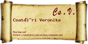 Csatári Veronika névjegykártya