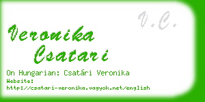 veronika csatari business card